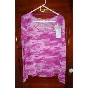 NWT Sz Med Under Armour Women's Studio Long Sleeve T Shirt Tie Dye
